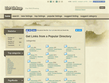 Tablet Screenshot of listlinkup.com